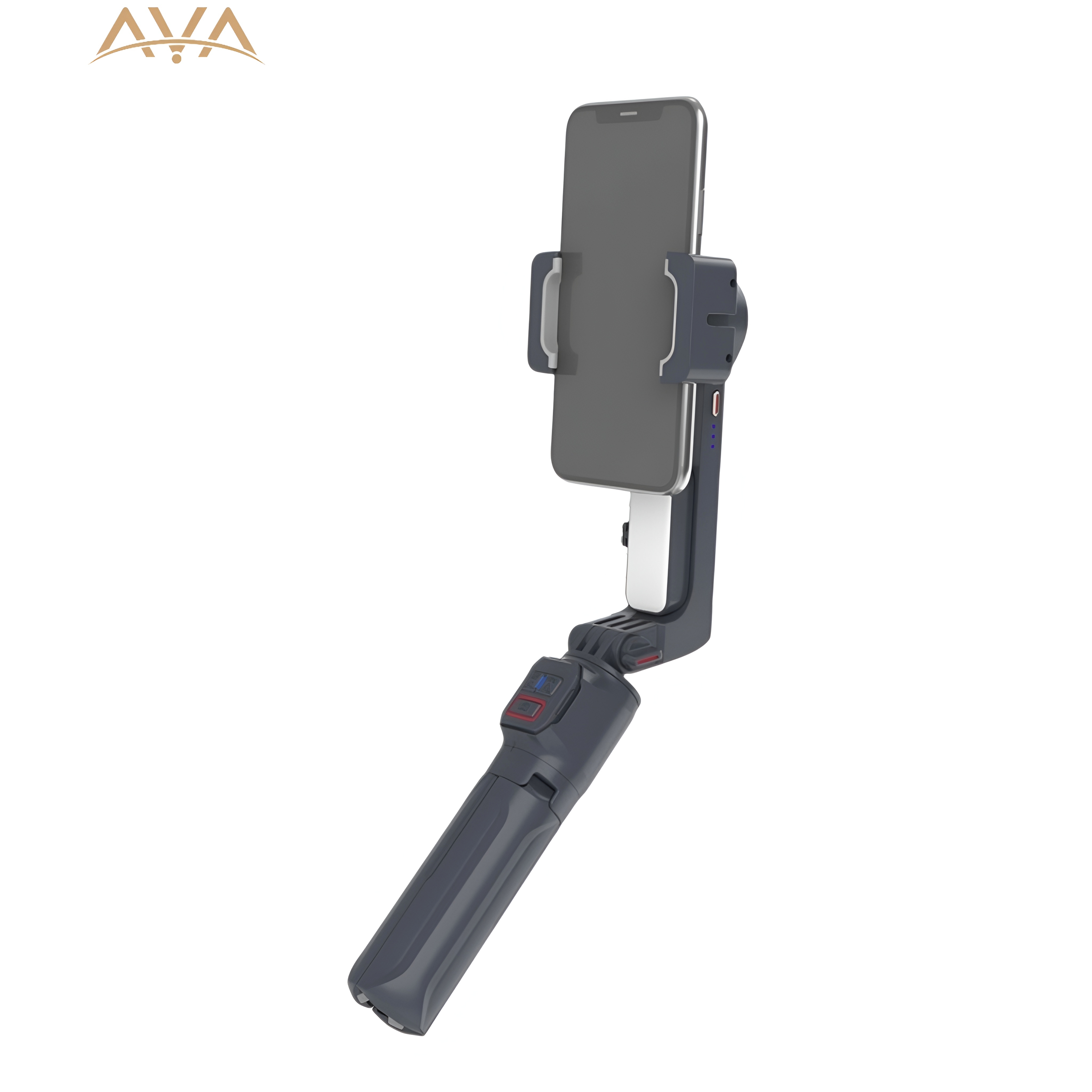 گیمبال موبایل Porodo 2-Axis Gimbal Stabilizer Extension Rod & Tripod