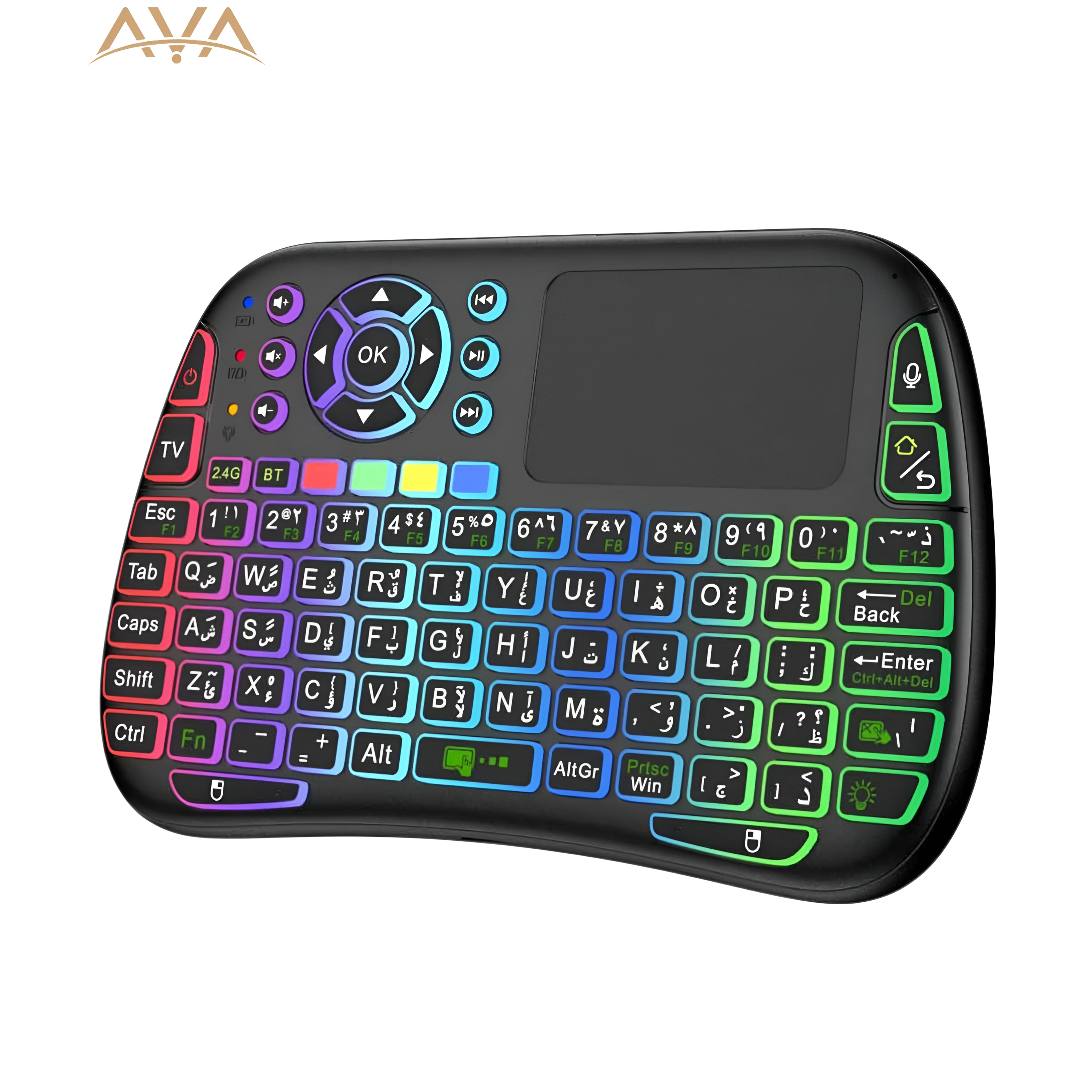 مینی کیبورد بی‌سیم Porodo Universal Keyboard Remote & Mouse