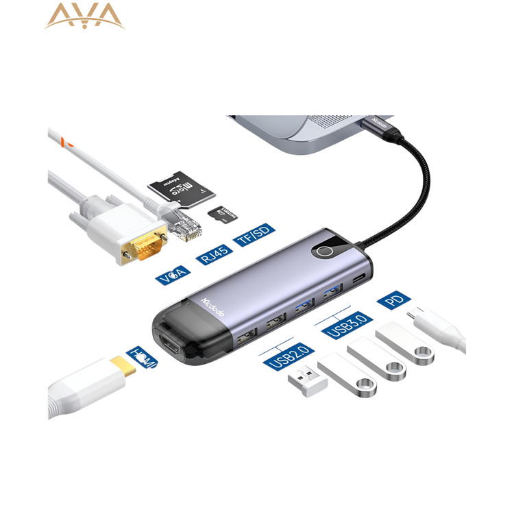 هاب USB_C 10 in 1 مکدودو مدل HU-7420