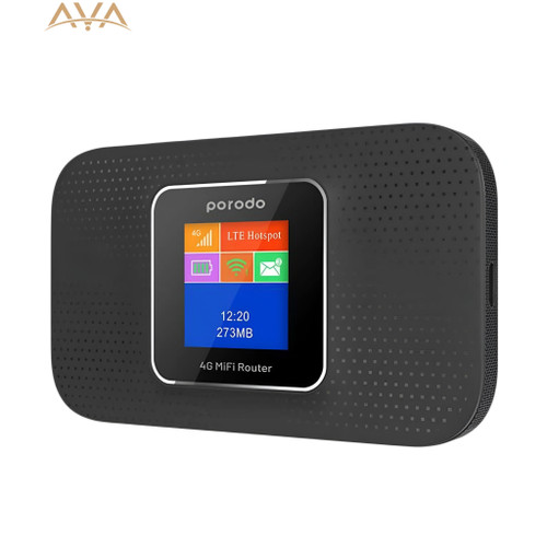 مودم Porodo PRT4GR_BK 4G Portable MiFi Router (CAT4 V2)